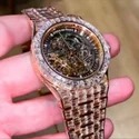 High Quality Custom Watch for Men Iced out Lab Grown Diamond Studded Watch Hip Hop Diamond Jewelry