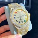 High Quality DEF Lab Grown Diamond Watch Colorless Diamond Hip Hop Style Diamond Watch