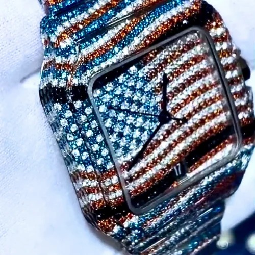Premium Hip Hop Customized Iced out Lab Grown Diamond Watch for Men VVS Diamond Watch Gift