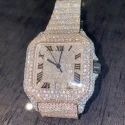 Hip Hop Customized Iced out Lab Grown Diamond Watch for Men VVS Diamond Watch Gift