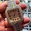High Quality Hip Hop Customized Iced out Lab Grown Diamond Watch for Men VVS Diamond Watch Gift