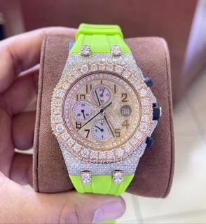 Good Quality Hip Hop Customized Iced out Lab Grown Diamond Watch for Men VVS Diamond Watch Gift
