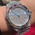 High Quality Hip Hop Customized Iced out Lab Grown Diamond Watch for Men VVS Diamond Watch Gift