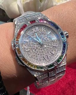 High Quality Hip Hop Customized Iced out Lab Grown Diamond Watch for Men VVS Diamond Watch Gift
