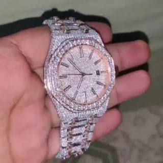 High Quality Hip Hop Customized Iced out Lab Grown Diamond Watch for Men VVS Diamond Watch Gift