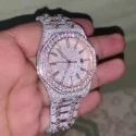 High Quality Hip Hop Customized Iced out Lab Grown Diamond Watch for Men VVS Diamond Watch Gift