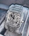 Good Quality Hip Hop Customized Iced out Lab Grown Diamond Watch for Men VVS Diamond Watch Gift