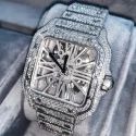 Good Quality Hip Hop Customized Iced out Lab Grown Diamond Watch for Men VVS Diamond Watch Gift