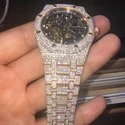 Hip Hop Customized Iced out Lab Grown Diamond Watch for Men VVS Diamond Watch Gift