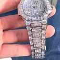 Premium Hip Hop Customized Iced out Lab Grown Diamond Watch for Men VVS Diamond Watch Gift