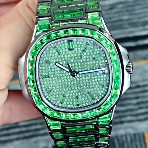 Premium Hip Hop Customized Iced out Lab Grown Diamond Watch for Men VVS Diamond Watch Gift
