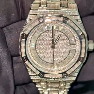 Top Quality Diamond Lab Grown Watch on Factory Price DEF Lab Grown Diamond Iced Out Watch