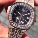 Best Selling Fully Customized Iced Out Diamond Lab Grown Watch for Men Hip Hop Diamond Jewelry