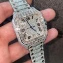 High Quality Custom Watch for Men Iced out Lab Grown Diamond Studded Watch Hip Hop Diamond Jewelry