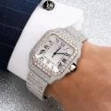 High Quality Custom Watch for Men Iced out Lab Grown Diamond Studded Watch Hip Hop Diamond Jewelry