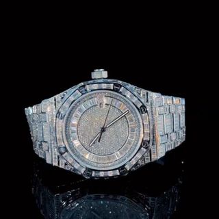 Good Quality Iced Out Lab Grown Watch for Men VVS Diamonds Best Fashion Jewelry Gift