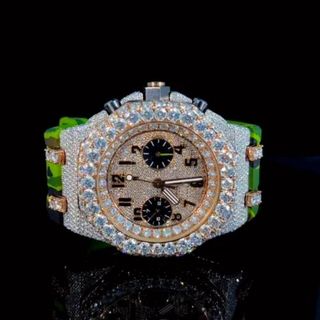 Top Quality Diamond Lab Grown Watch on Factory Price DEF Lab Grown Diamond Iced Out Watch
