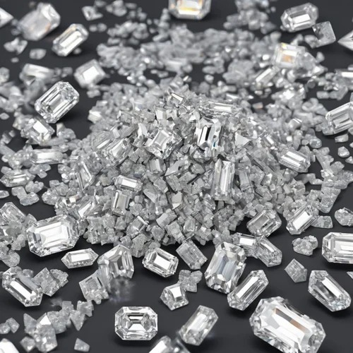 Emerald cut VVS Purity Loose EF Color 4 Carat Solitaire Synthetic Diamond CVD Lab