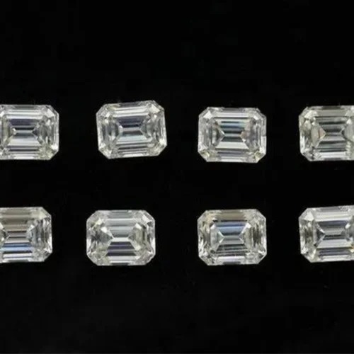 Emerald cut Brilliant VVS Purity Loose EF Color 1 Carat Solitaire Synthetic Diamond CVD