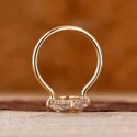1.25 Ct Round CVD Diamond Ring, IGI Certified, 14K Yellow Gold