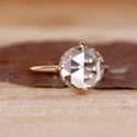1.25 Ct Round CVD Diamond Ring, IGI Certified, 14K Yellow Gold