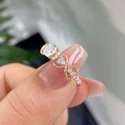 1.50 Carat East West Solitaire Lab Grown Diamond Ring, VS1 Clarity