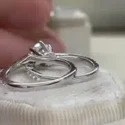 1.50 Carat Round Solitaire LGD Ring, 6-Prong Setting, Platinum