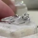 1.50 Carat Round Solitaire LGD Ring, 6-Prong Setting, Platinum