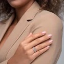 1.50 Ct Emerald Cut Lab Grown Diamond Ring, Bezel Set