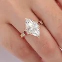 10 Carat Emerald Cut CVD Solitaire Ring, Step Cut, Platinum