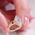 10 Carat Emerald Cut CVD Solitaire Ring, Step Cut, Platinum