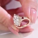 10 Carat Emerald Cut CVD Solitaire Ring, Step Cut, Platinum