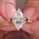 10 Carat Emerald Cut CVD Solitaire Ring, Step Cut, Platinum
