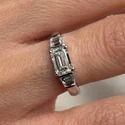 1.50 Carat East West Solitaire Lab Grown Diamond Ring, VS1 Clarity