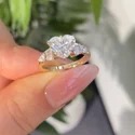 3 Ct Oval Cut Lab Grown Diamond Ring, Statement Piece