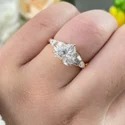 3 Ct Oval Cut Lab Grown Diamond Ring, Statement Piece
