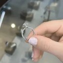 1.50 Carat Round Solitaire LGD Ring, 6-Prong Setting, Platinum