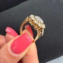 3 Ct Round Brilliant Lab Grown Diamond Ring, VVS Clarity