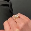 3 Ct Round Brilliant Lab Grown Diamond Ring, VVS Clarity