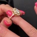 3 Ct Round Brilliant Lab Grown Diamond Ring, VVS Clarity