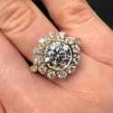 3 Ct Round Brilliant Lab Grown Diamond Ring, VVS Clarity