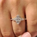 6 Ct Emerald Cut Lab Grown Diamond Ring, Bezel Set