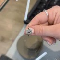 1.50 Ct Emerald Cut Lab Grown Diamond Ring, Bezel Set