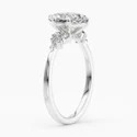 Cushion Cut Three Stone Engagement Ring, 2.50 Ct Total Weight