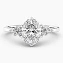 Cushion Cut Three Stone Engagement Ring, 2.50 Ct Total Weight