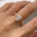 Heart Cut Lab Grown Diamond Ring, 2.50 Ct VVS
