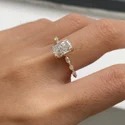 Heart Cut Lab Grown Diamond Ring, 2.50 Ct VVS