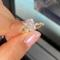 Heart Cut Lab Grown Diamond Ring, 2.50 Ct VVS