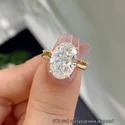 Marquise Cut Three Stone Engagement Ring, 1.80 Ct Total Weight