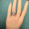 3 Ct Oval Cut Lab Grown Diamond Ring, Statement Piece